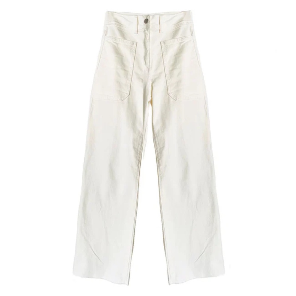Buru high rise sailor jean in white